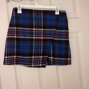Wool envelope skirt